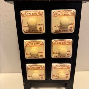 Vintage Ceramic Drawer Cabinet